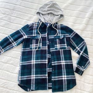 Oversized Plaid hoodie | F21
